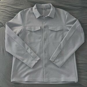 NWOT Lululemon Gridliner Fleece Overshirt - Grey Large